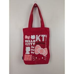 Hello Kitty 35th Anniversary Colors Tote Bag Red Pink Sanrio Vintage Y2k 12x15